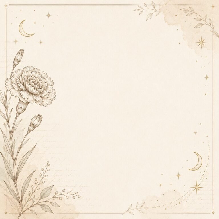 Botanical Letter card template