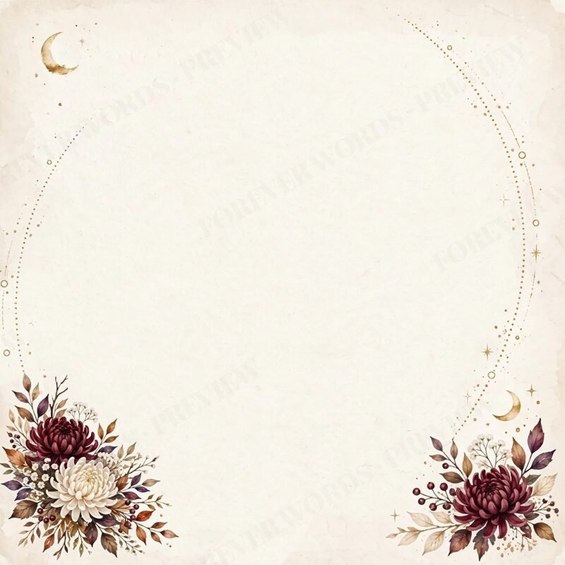 Included message card for Chrysanthemum Moon & Bloom Necklace for Daughter – Personalized Gift from Dad