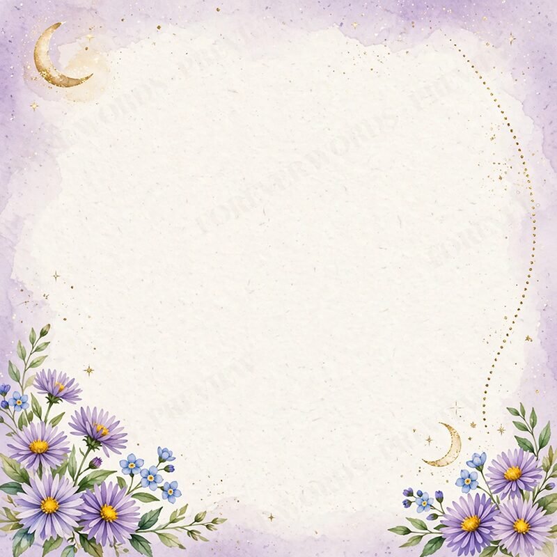 Included message card for Aster Moon & Bloom Necklace for Daughter – Personalized Gift from Dad