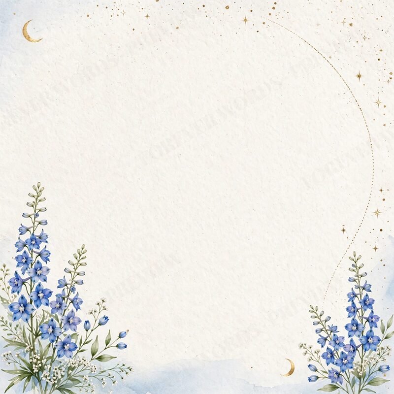Included message card for Larkspur Moon & Bloom Necklace for Daughter – Personalized Gift from Dad