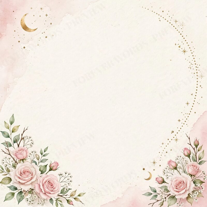 Included message card for Rose Moon & Bloom Necklace for Daughter – Personalized Gift from Dad