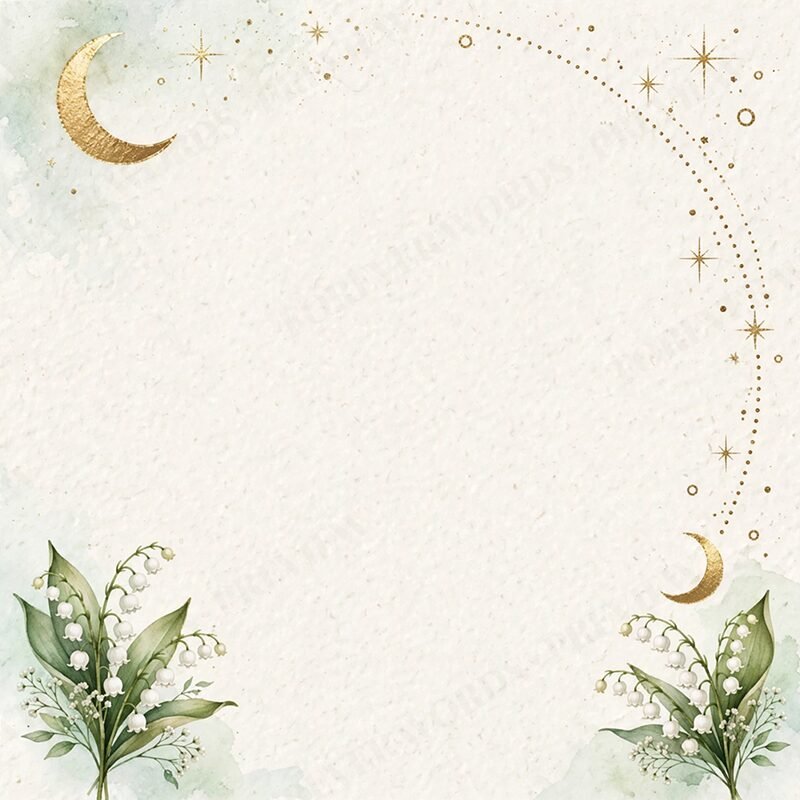Included message card for Lily of the Valley Moon & Bloom Necklace for Daughter – Personalized Gift from Dad