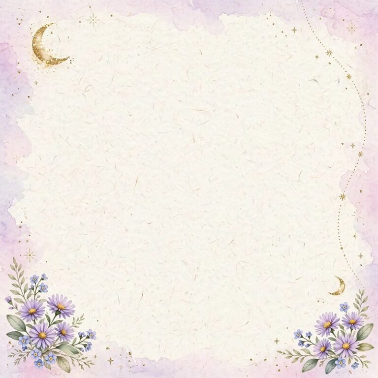 Celestial Bloom card template